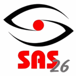 Logo transparent de SAS 26 sécurité, entreprise spécialisée en installation d’alarmes et de vidéosurveillance à Montélimar.